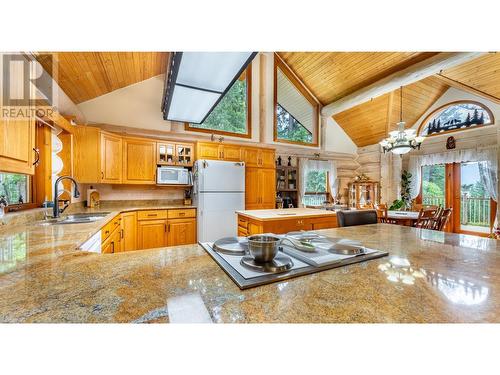 1958 Rykerts Road, Lister, BC - Indoor Photo Showing Kitchen With Double Sink