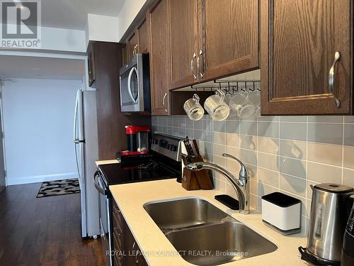 2106 - 1255 Bayly Street, Pickering, ON - Indoor Photo Showing Kitchen With Double Sink