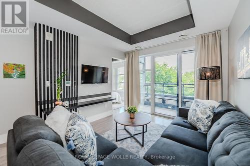 218 - 155 St Leger Street, Waterloo, ON - Indoor Photo Showing Living Room