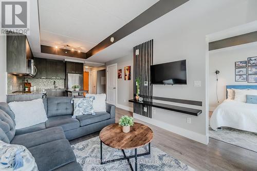 218 - 155 St Leger Street, Waterloo, ON - Indoor Photo Showing Living Room