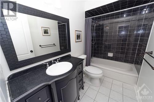 Main level 3 piece bath is perfect for quick clean up after enjoying the pool - 37 Slade Crescent, Ottawa, ON - Indoor Photo Showing Bathroom