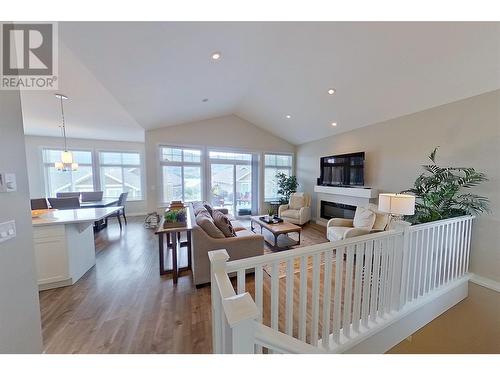 2450 Radio Tower Road Unit# 209, Oliver, BC - Indoor Photo Showing Living Room With Fireplace