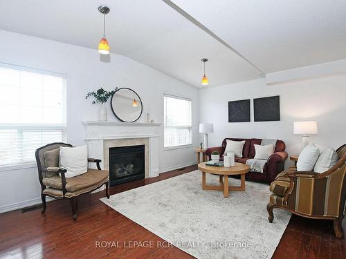 38 Delattaye Ave, Aurora, ON - Indoor Photo Showing Living Room With Fireplace
