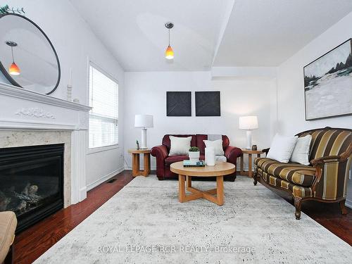 38 Delattaye Ave, Aurora, ON - Indoor Photo Showing Living Room With Fireplace