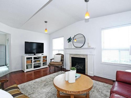 38 Delattaye Ave, Aurora, ON - Indoor Photo Showing Living Room With Fireplace