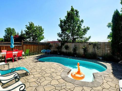 38 Delattaye Ave, Aurora, ON - Outdoor With In Ground Pool With Backyard