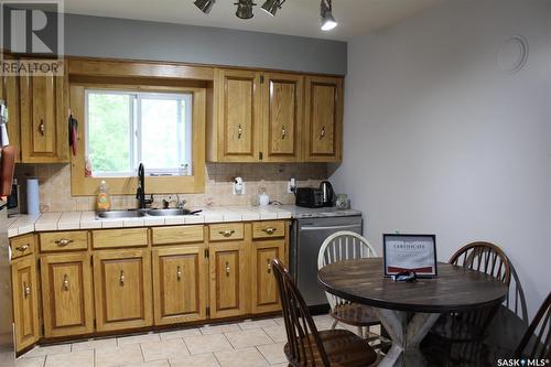 136 Main Street, Creelman, SK - Indoor Photo Showing Kitchen With Double Sink