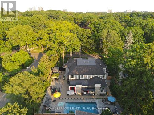 233 Indian Valley Trail, Mississauga, ON - Outdoor With In Ground Pool With View