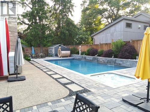 233 Indian Valley Trail, Mississauga, ON - Outdoor With In Ground Pool With Deck Patio Veranda
