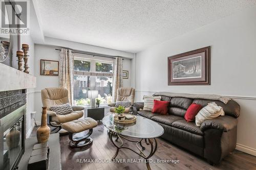 25 Fireside Drive, Toronto, ON - Indoor Photo Showing Living Room With Fireplace