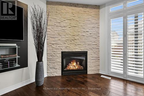 78 Fall Fair Way, Hamilton, ON - Indoor Photo Showing Living Room With Fireplace