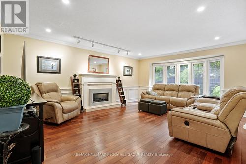 25 Grand Forest Drive, Barrie, ON - Indoor Photo Showing Living Room With Fireplace