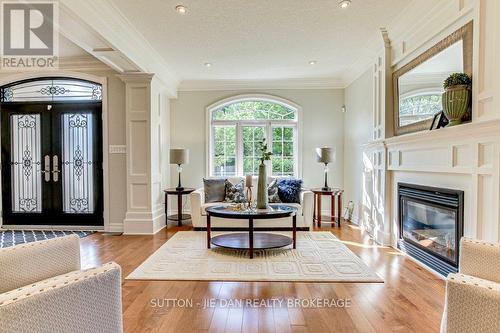 1990 Pelkey Road, London, ON - Indoor Photo Showing Living Room With Fireplace