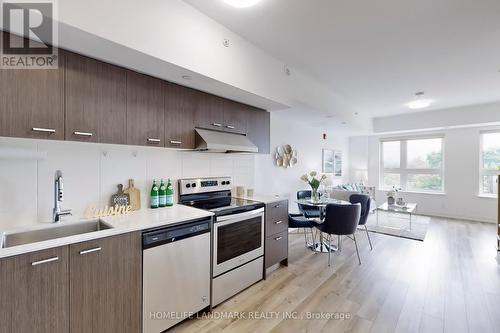 303 - 2100 Bridletowne Circle, Toronto, ON - Indoor Photo Showing Kitchen With Stainless Steel Kitchen With Upgraded Kitchen