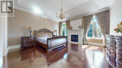 11 Macleod Estate Court, Richmond Hill, ON - Indoor Photo Showing Bedroom With Fireplace
