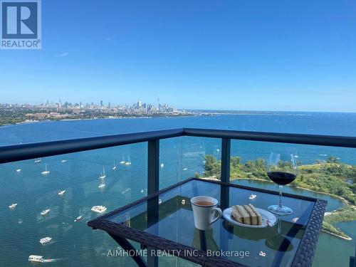 3901 - 59 Annie Craig Drive, Toronto, ON - Outdoor With Body Of Water With Balcony With View