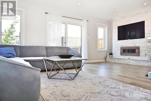 8 Pony Way, Kitchener, ON - Indoor Photo Showing Living Room With Fireplace