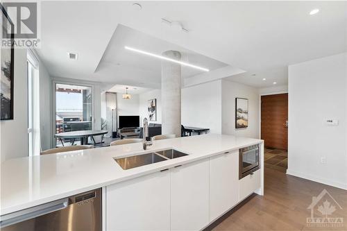 135 Barrette Street Unit#404, Ottawa, ON - Indoor Photo Showing Kitchen With Double Sink