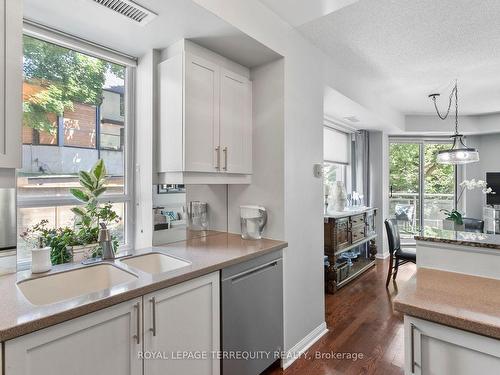 201-1801 Bayview Ave, Toronto, ON - Indoor Photo Showing Kitchen With Double Sink