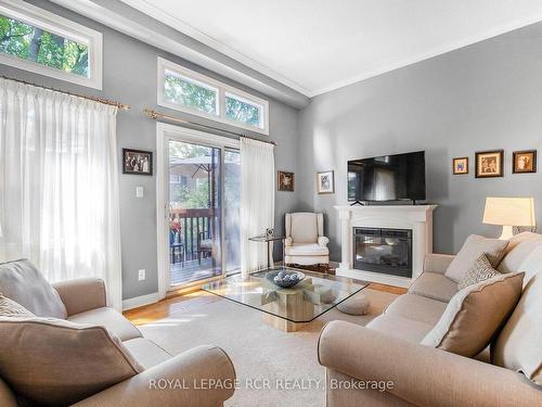 5 Wagon Trailway, Toronto, ON - Indoor Photo Showing Living Room With Fireplace