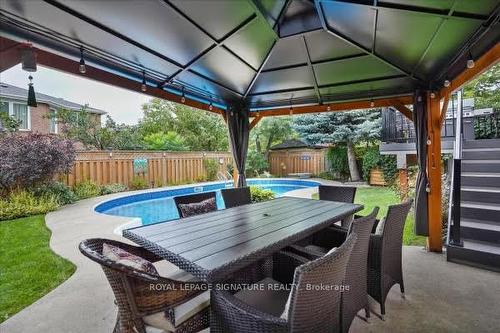 4450 Glen Erin Dr, Mississauga, ON - Outdoor With In Ground Pool With Deck Patio Veranda