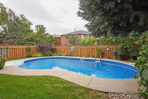 4450 Glen Erin Dr, Mississauga, ON - Outdoor With In Ground Pool With Deck Patio Veranda With Backyard