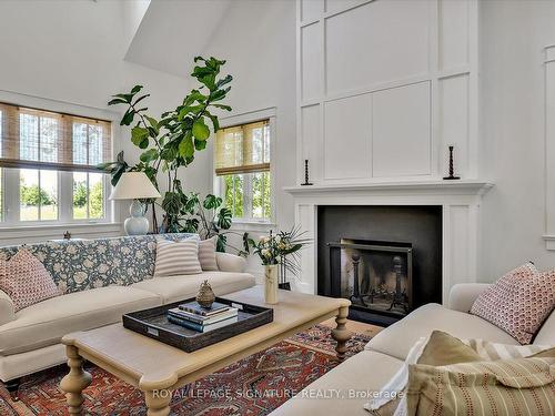 171 Fifth Line, Otonabee-South Monaghan, ON - Indoor Photo Showing Living Room With Fireplace