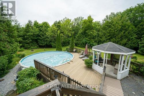 3526 Harmony Road, Belleville, ON - Outdoor With Above Ground Pool With Backyard