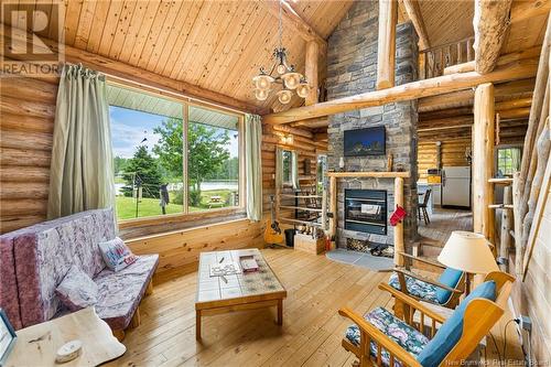 68 Fairwest Shore Road, Shediac River, NB - Indoor Photo Showing Living Room With Fireplace