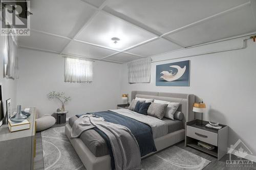 This image is virtually staged. - 1371 Woodward Avenue, Ottawa, ON - Indoor Photo Showing Bedroom