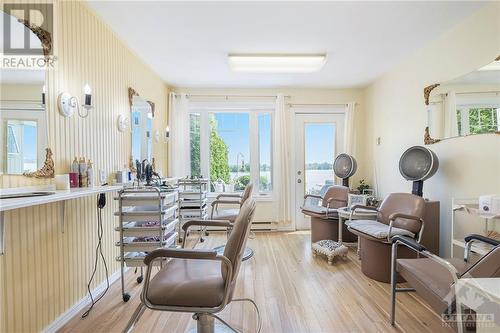 Half of the secondary residence is currently a hair salon. - 9 Shoreline Road, Johnstown, ON - Indoor