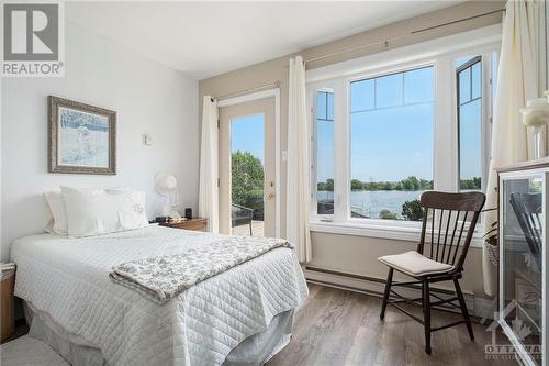 View from the secondary residence bedroom. - 9 Shoreline Road, Johnstown, ON - Indoor Photo Showing Bedroom