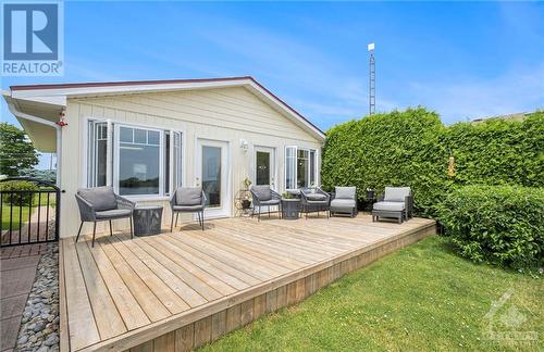 Deck off the secondary residence. - 9 Shoreline Road, Johnstown, ON - Outdoor With Deck Patio Veranda With Exterior