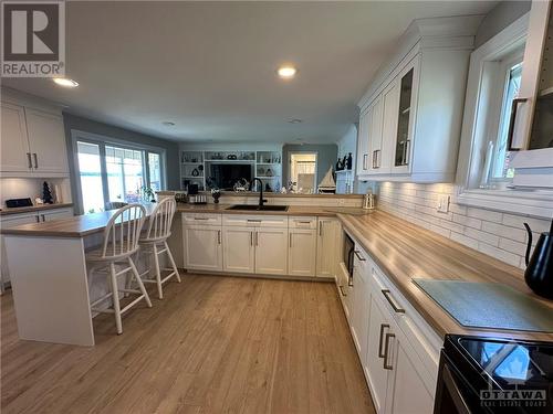 Recently updated kitchen. - 9 Shoreline Road, Johnstown, ON - Indoor Photo Showing Kitchen With Double Sink