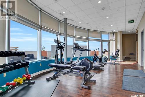 703 2300 Broad Street, Regina, SK - Indoor Photo Showing Gym Room
