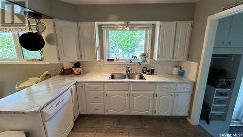 1505 97Th Street, Tisdale, SK - Indoor Photo Showing Kitchen With Double Sink