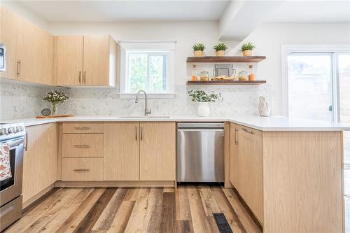 266 Stinson Crescent, Hamilton, ON - Indoor Photo Showing Kitchen With Stainless Steel Kitchen With Upgraded Kitchen