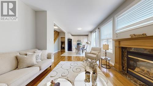 3798 Swiftdale Drive, Mississauga, ON - Indoor Photo Showing Living Room With Fireplace