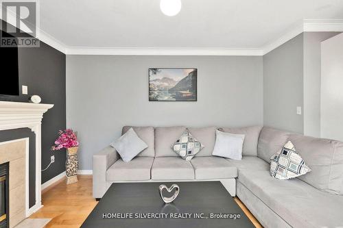 4 Napa Valley Crescent, Brampton, ON - Indoor Photo Showing Living Room With Fireplace