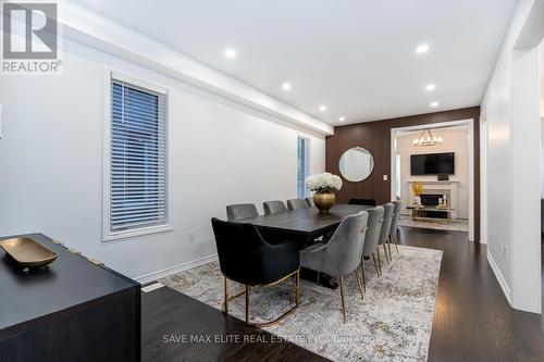 9 Upper Canada Court N, Halton Hills, ON - Indoor Photo Showing Dining Room With Fireplace