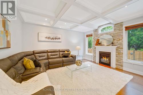 1432 Sandhurst Crescent, Pickering, ON - Indoor Photo Showing Living Room With Fireplace