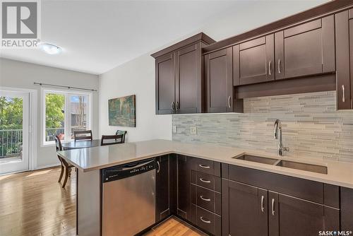 140 615 Stensrud Road, Saskatoon, SK - Indoor Photo Showing Kitchen With Double Sink With Upgraded Kitchen