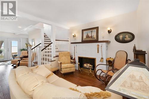 55 Beaudoin Sideroad, Amherstburg, ON - Indoor Photo Showing Living Room With Fireplace