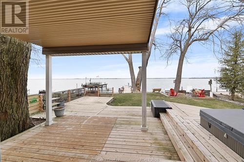 55 Beaudoin Sideroad, Amherstburg, ON - Outdoor With Body Of Water With Deck Patio Veranda