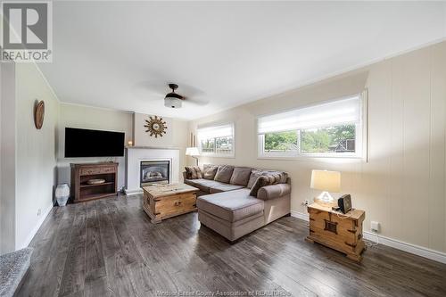 2714 Lloyd George, Windsor, ON - Indoor Photo Showing Living Room With Fireplace