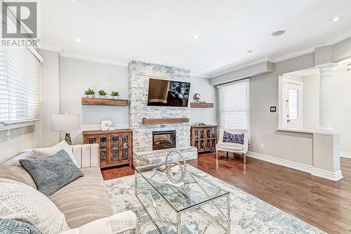 5231 Astwell Avenue, Mississauga, ON - Indoor Photo Showing Living Room With Fireplace