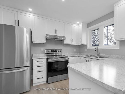 184 Plunkett Rd, Toronto, ON - Indoor Photo Showing Kitchen With Stainless Steel Kitchen With Double Sink