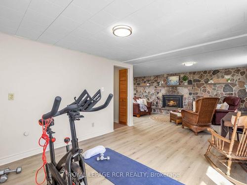 709 Mcnaughton St, South Bruce Peninsula, ON - Indoor Photo Showing Other Room With Fireplace