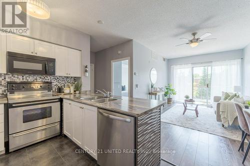 209 - 869 Clonsilla Avenue, Peterborough, ON - Indoor Photo Showing Kitchen With Double Sink