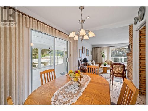 3620 Webber Road, West Kelowna, BC - Indoor Photo Showing Dining Room